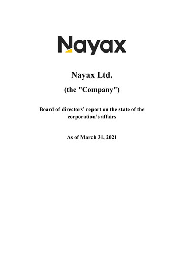 Vorschaubild Nayax Quartalsbericht 2021-q1