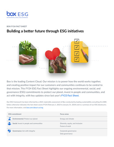Thumbnail Box, Inc. ESG Report 2024