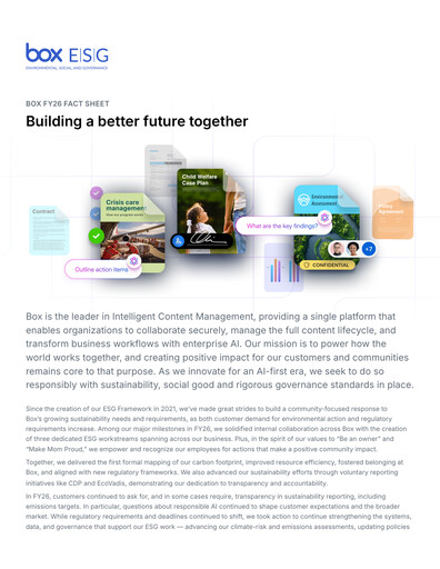Thumbnail Box, Inc. ESG Report 2026