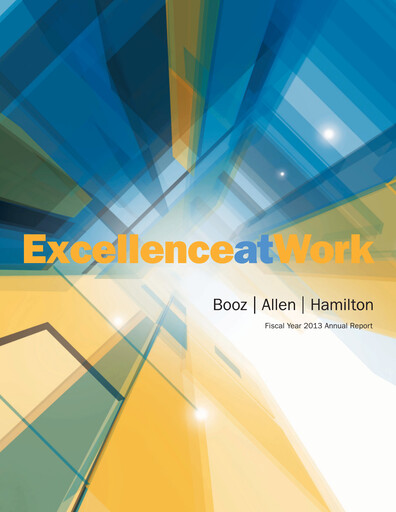 Thumbnail Booz Allen Hamilton
 Annual Report 2013