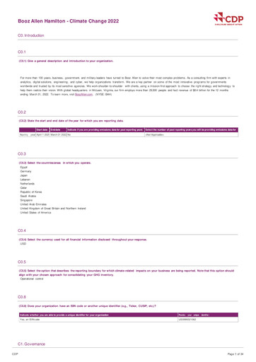 Thumbnail Booz Allen Hamilton
 ESG Report 2022