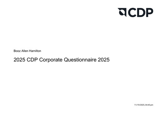 Thumbnail Booz Allen Hamilton
 ESG Report 2025