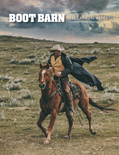 Thumbnail Boot Barn Holdings
 Annual Report 2020