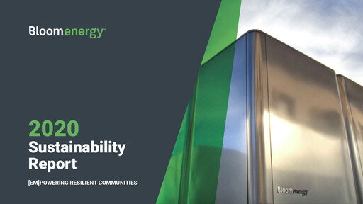 Vorschaubild Bloom Energy
 Nachhaltigkeitsbericht 2020
