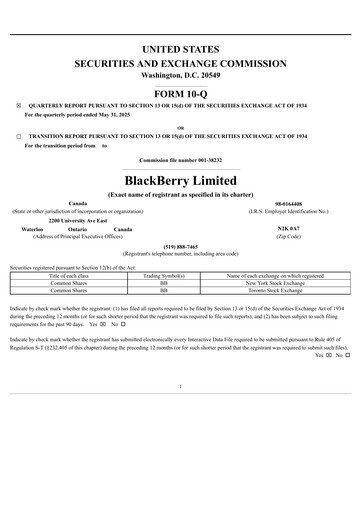 Thumbnail BlackBerry Quarterly Report 2026-q1