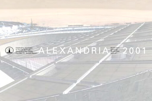 Thumbnail Alexandria Real Estate Equities
 Annual Report 2001