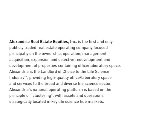 Thumbnail Alexandria Real Estate Equities
 Annual Report 2002