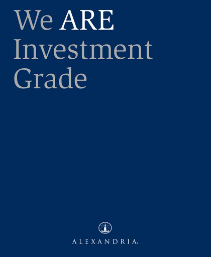 Thumbnail Alexandria Real Estate Equities
 Annual Report 2011