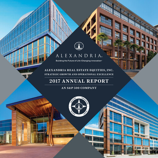 Thumbnail Alexandria Real Estate Equities
 Annual Report 2017