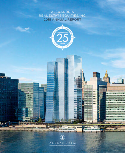 Thumbnail Alexandria Real Estate Equities
 Annual Report 2019