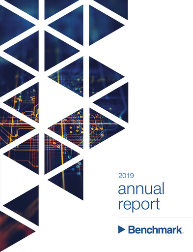 Thumbnail Benchmark Electronics
 Annual Report 2019