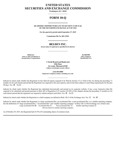 Thumbnail Belden Quarterly Report 2015-q3
