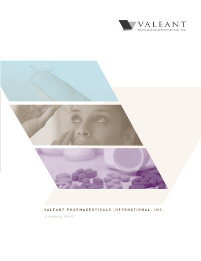 Vorschaubild Bausch Health
 Jahresbericht 2016