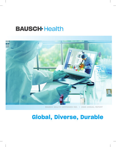 Vorschaubild Bausch Health
 Jahresbericht 2020