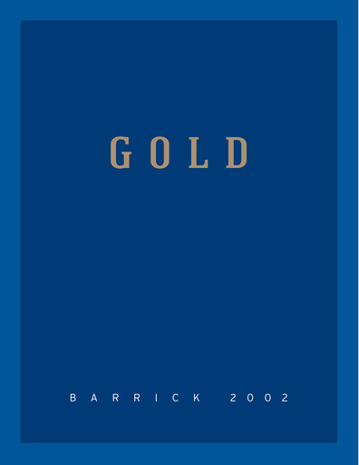 Thumbnail Barrick Gold Annual Report 2002