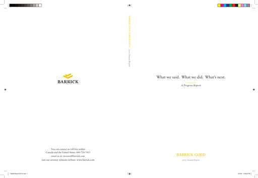 Thumbnail Barrick Gold Annual Report 2003