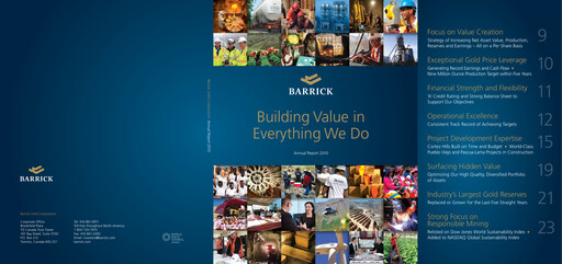 Thumbnail Barrick Gold Annual Report 2010
