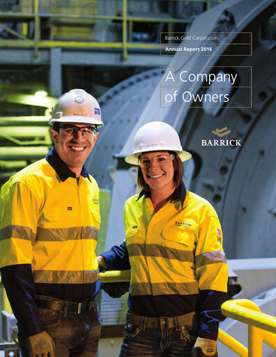 Thumbnail Barrick Gold Annual Report 2016
