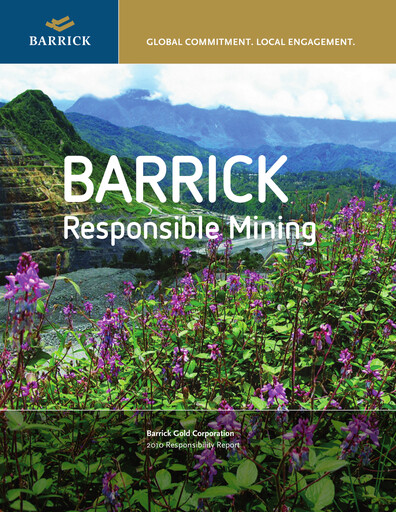 Thumbnail Barrick Gold Sustainability Report 2010