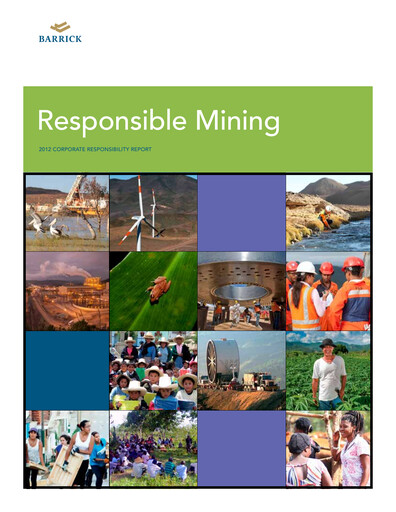 Thumbnail Barrick Gold Sustainability Report 2012