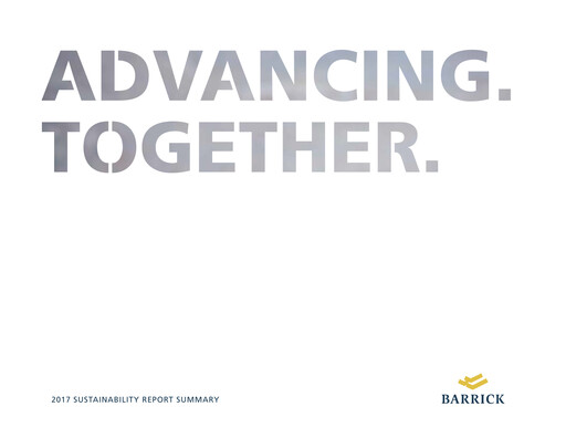 Thumbnail Barrick Gold Sustainability Report 2017