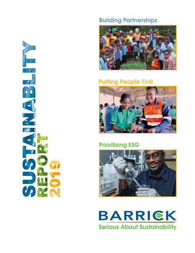 Thumbnail Barrick Gold Sustainability Report 2019