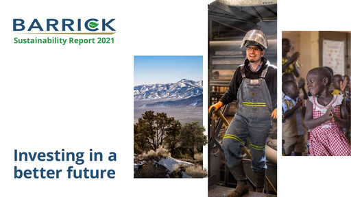 Thumbnail Barrick Gold Sustainability Report 2021