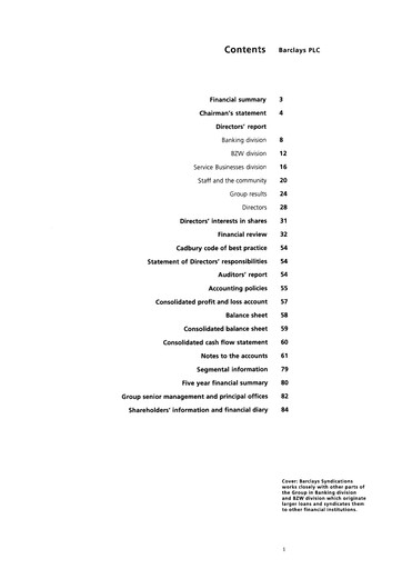 Thumbnail Barclays Annual Report 1992
