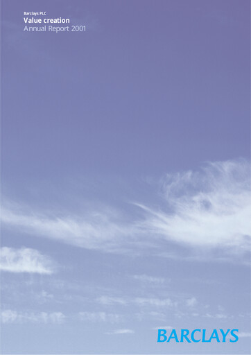 Thumbnail Barclays Annual Report 2001