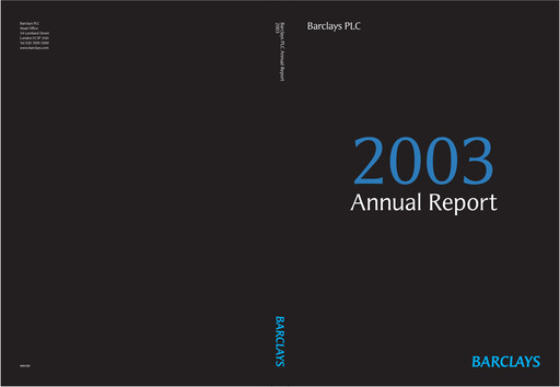 Thumbnail Barclays Annual Report 2003
