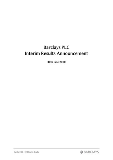 Thumbnail Barclays Half-year Report 2010-h1