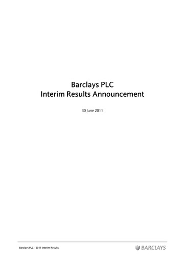 Thumbnail Barclays Half-year Report 2011-h1