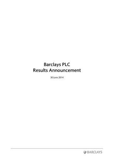 Thumbnail Barclays Half-year Report 2014-h1