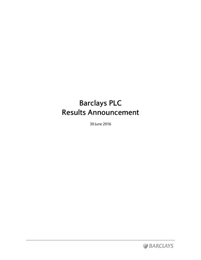 Thumbnail Barclays Half-year Report 2016-h1