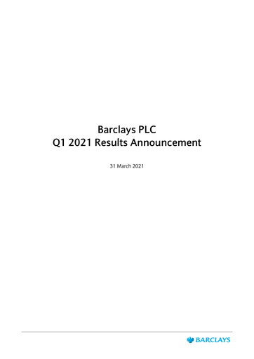 Thumbnail Barclays Quarterly Report 2021-q1
