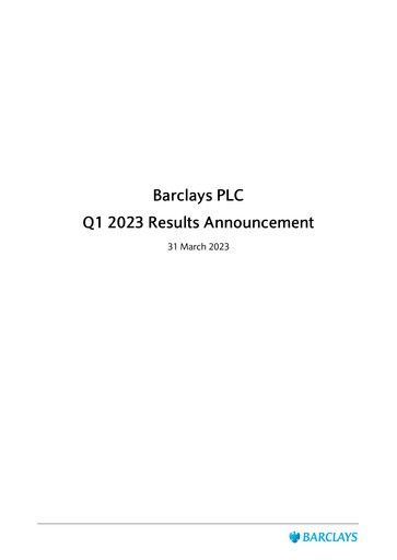 Thumbnail Barclays Quarterly Report 2023-q1