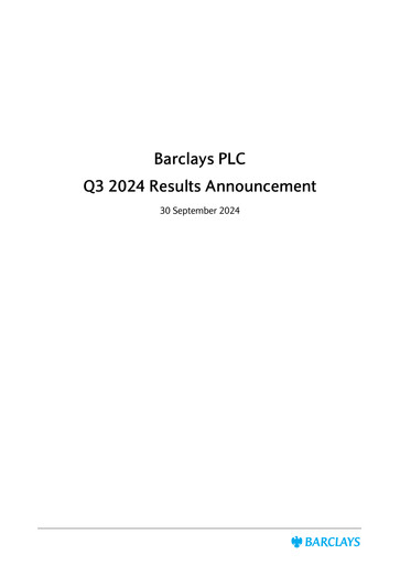 Thumbnail Barclays Quarterly Report 2024-q3