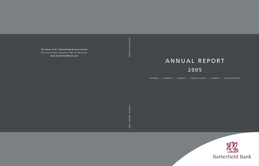 Thumbnail Bank of N. T. Butterfield & Son Annual Report 2005