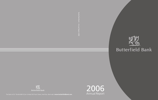 Thumbnail Bank of N. T. Butterfield & Son Annual Report 2006