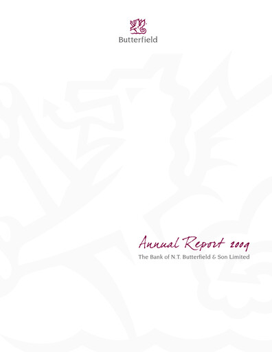 Thumbnail Bank of N. T. Butterfield & Son Annual Report 2009