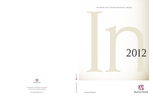 Thumbnail Bank of N. T. Butterfield & Son Annual Report 2012
