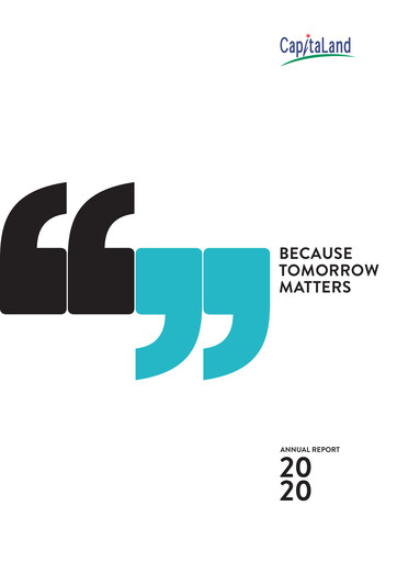 Thumbnail CapitaLand Investment Limited Annual Report 2020