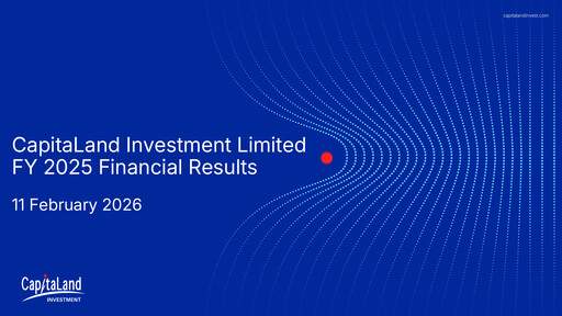 Thumbnail CapitaLand Investment Limited Financial Report 2025