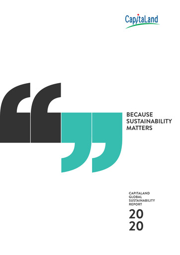 Thumbnail CapitaLand Investment Limited Sustainability Report 2020