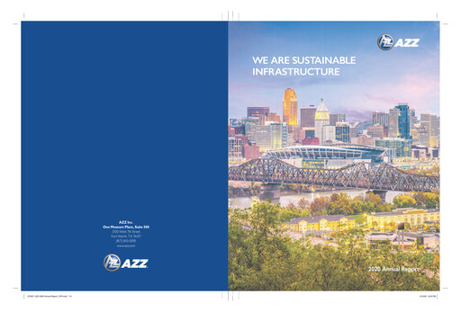 Thumbnail AZZ Annual Report 2019-2020