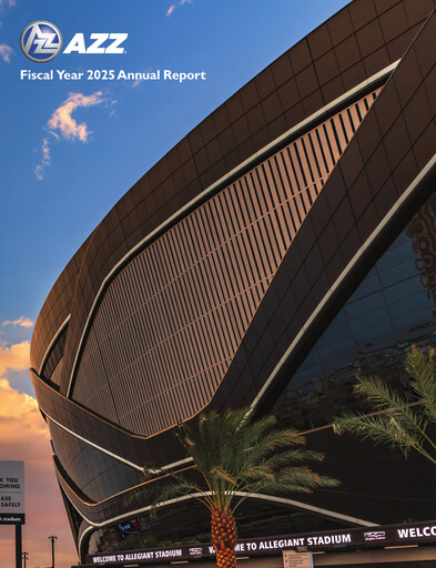 Thumbnail AZZ Annual Report 2024-2025