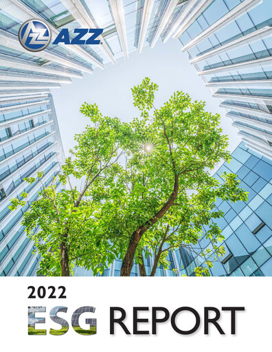Thumbnail AZZ ESG Report 2021-2022