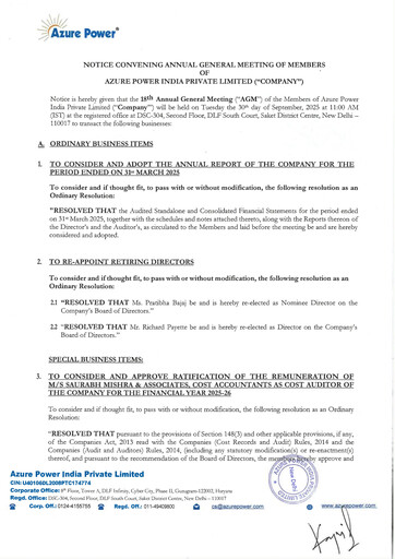 Miniature Azure Power
 Rapport annuel 2024-2025