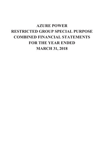 Miniature Azure Power
 Bilan financier 2018