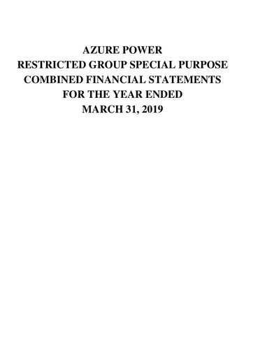 Miniature Azure Power
 Bilan financier 2019